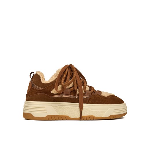 Sneakersy Steve Madden Boomer-F SM11003865 Beżowy ze sklepu eobuwie.pl w kategorii Buty sportowe damskie - zdjęcie 186652572