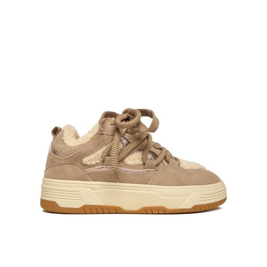 Sneakersy Steve Madden Boomer-F SM11003865 Beżowy ze sklepu eobuwie.pl w kategorii Buty sportowe damskie - zdjęcie 186652622
