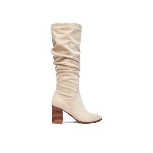 Kozaki Nine West CEO-BASZIRA-01 Écru ze sklepu eobuwie.pl w kategorii Kozaki damskie - zdjęcie 186652723