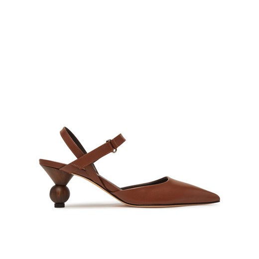 Czółenka Weekend Max Mara 2515521035600 Brązowy ze sklepu eobuwie.pl w kategorii Czółenka - zdjęcie 186652774