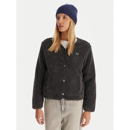 Roxy Polar Iconic Town ERJPF03229 Szary Regular Fit ze sklepu MODIVO w kategorii Bluzy damskie - zdjęcie 186655192