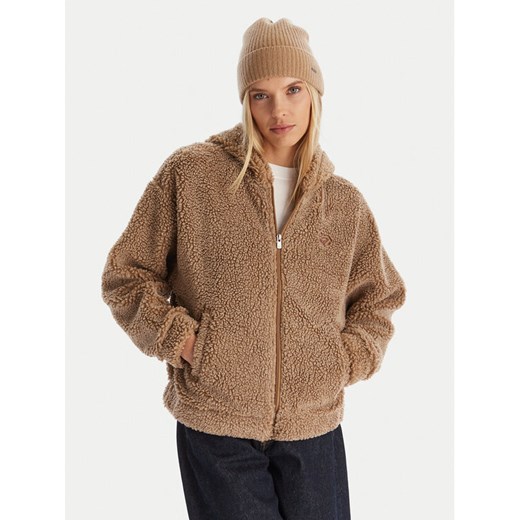 Roxy Polar City Track Brązowy Regular Fit ze sklepu MODIVO w kategorii Bluzy damskie - zdjęcie 186655194