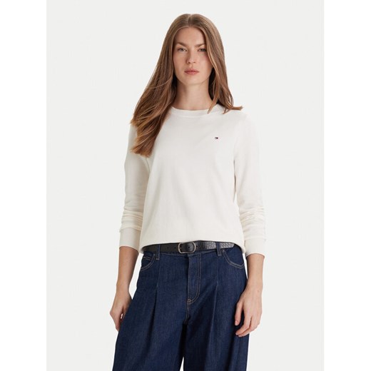 Tommy Hilfiger Sweter WW0WW44984 Biały Regular Fit ze sklepu MODIVO w kategorii Swetry damskie - zdjęcie 186655302