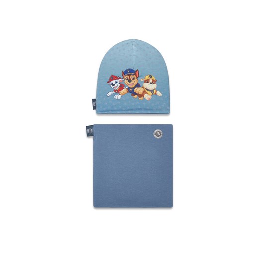 Paw Patrol Komplet czapka i komin CEO-ACCCS-AW25-317PAW Niebieski ze sklepu MODIVO w kategorii Czapki dziecięce - zdjęcie 186655431