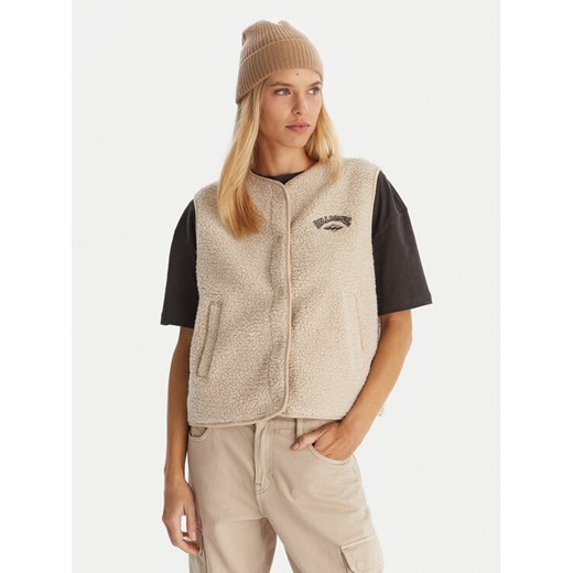 Billabong Bezrękawnik Be Happy Vest EBJPF00118 Écru Regular Fit ze sklepu MODIVO w kategorii Kamizelki damskie - zdjęcie 186655480