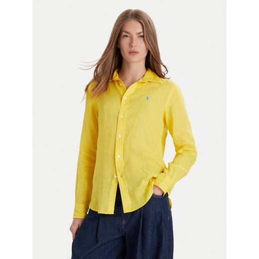 Polo Ralph Lauren Koszula 211970730 Żółty Classic Fit ze sklepu MODIVO w kategorii Koszule damskie - zdjęcie 186655574