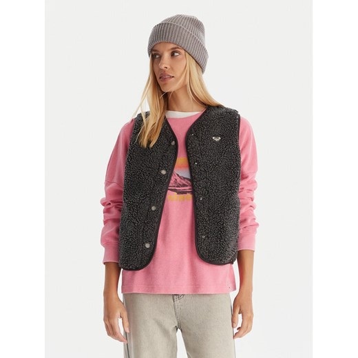 Roxy Bezrękawnik Iconic Twon Vest ERJPF03235 Szary Regular Fit ze sklepu MODIVO w kategorii Kamizelki damskie - zdjęcie 186655582