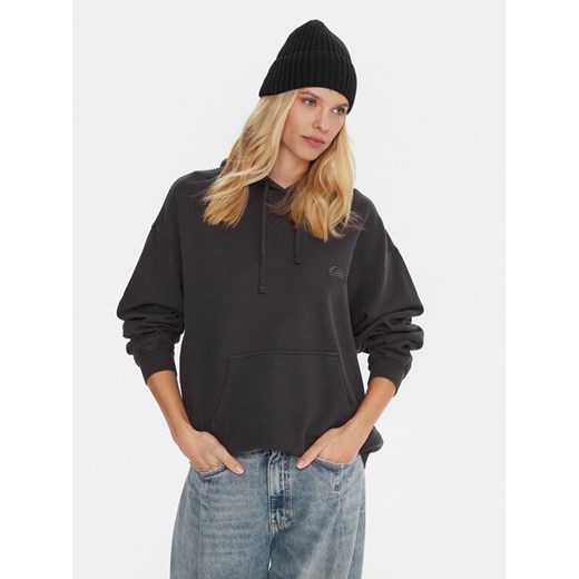 Quiksilver Bluza Esential Hoodie EQWFT03191 Szary Oversize ze sklepu MODIVO w kategorii Bluzy damskie - zdjęcie 186655583