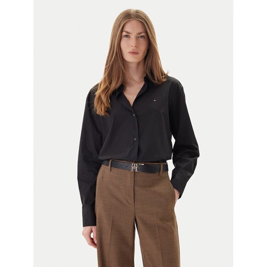 Tommy Hilfiger Koszula WW0WW45612 Czarny Relaxed Fit ze sklepu MODIVO w kategorii Koszule damskie - zdjęcie 186655640