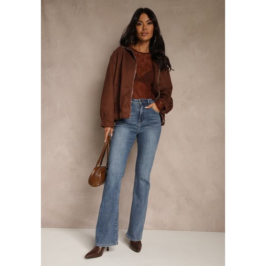 Niebieskie Jeansy Dzwony High Waist Lavea ze sklepu renee.pl w kategorii Jeansy damskie - zdjęcie 186659762