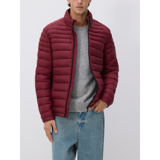 Reserved - Pikowana kurtka ze stójką - bordowy ze sklepu Reserved w kategorii Kurtki męskie - zdjęcie 186660634