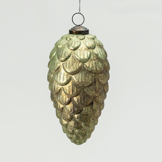 Bombka szklana Pine Green 8x8x15 cm ze sklepu dekoria.pl w kategorii Dekoracje bożonarodzeniowe - zdjęcie 186661801