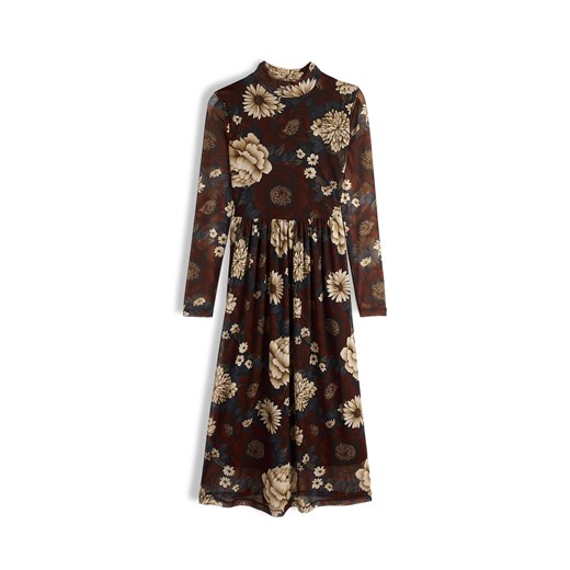 GATE Sukienka z nadrukiem kwiatowym 34 ze sklepu gateshop w kategorii Sukienki - zdjęcie 186661881