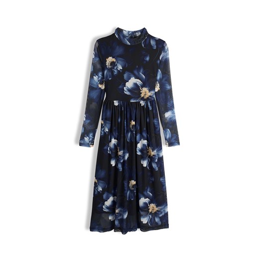 GATE Sukienka z nadrukiem kwiatowym 34 ze sklepu gateshop w kategorii Sukienki - zdjęcie 186661882