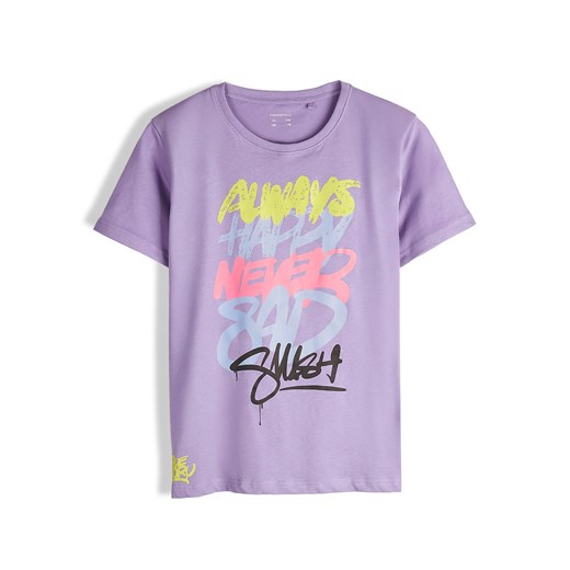 GATE Bawełniana koszulka z nadrukiem 8Y ze sklepu gateshop w kategorii T-shirty chłopięce - zdjęcie 186662070
