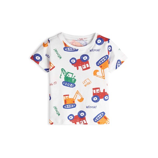 GATE Bawełniana koszulka z nadrukiem 3Y ze sklepu gateshop w kategorii T-shirty chłopięce - zdjęcie 186662093