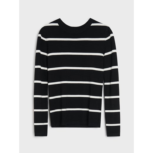 Sinsay - Sweter w paski - czarny Sinsay XS Sinsay