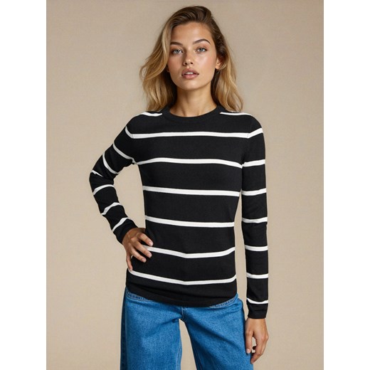 Sinsay - Sweter w paski - czarny Sinsay L Sinsay