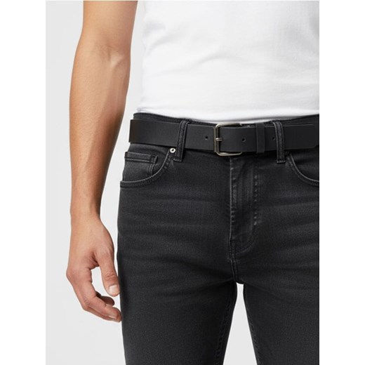 Sinsay - Pasek z klamrą z imitacji skóry - czarny Sinsay L/XL Sinsay