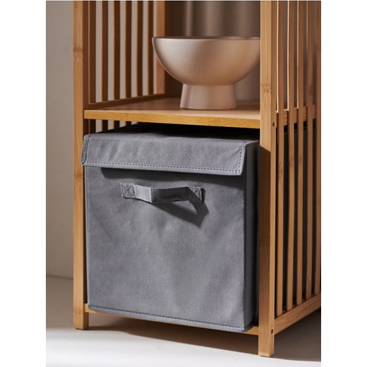 Sinsay - Pojemnik do przechowywania - szary - id: 198BM-90X - marki Sinsay - 186665442 Sinsay - Pojemnik do przechowywania - szary ze sklepu Sinsay w kategorii Pudełka i pojemniki - zdjęcie 186665442