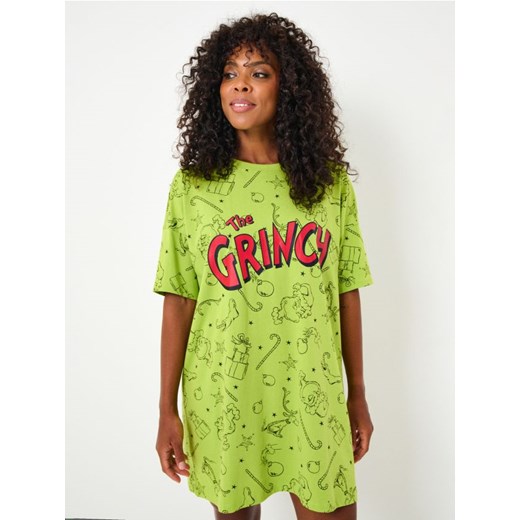 Sinsay - Bawełniana koszula nocna Grinch - zielony ze sklepu Sinsay w kategorii Koszule nocne - zdjęcie 186665450