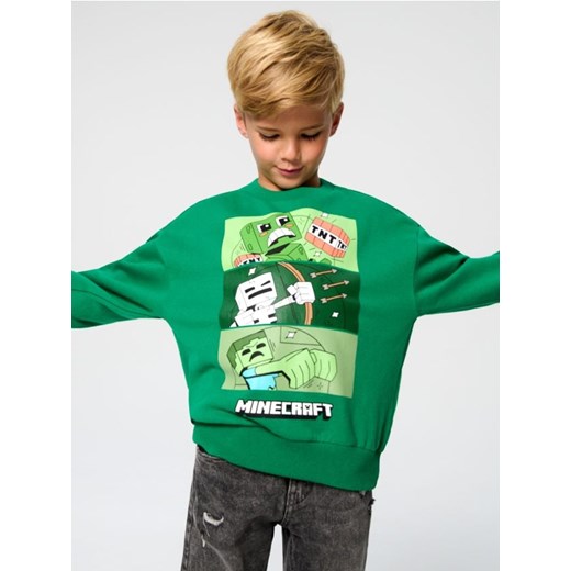 Sinsay - Bluza Minecraft - zielony ze sklepu Sinsay w kategorii Bluzy chłopięce - zdjęcie 186665462