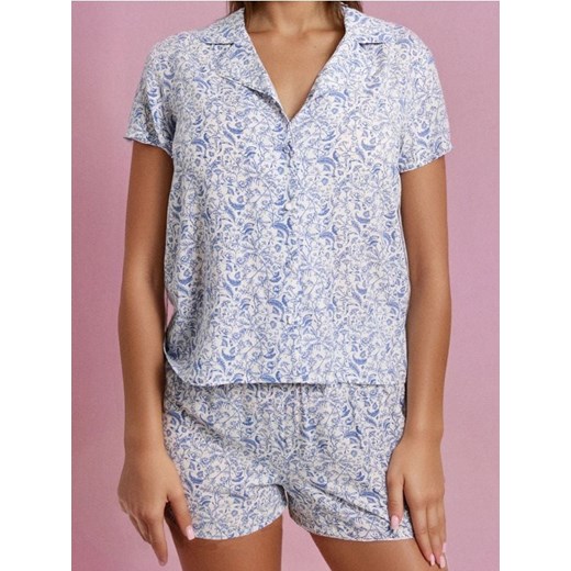 Sinsay - Piżama dwuczęściowa ze wzorkiem - biały ze sklepu Sinsay w kategorii Piżamy damskie - zdjęcie 186665464