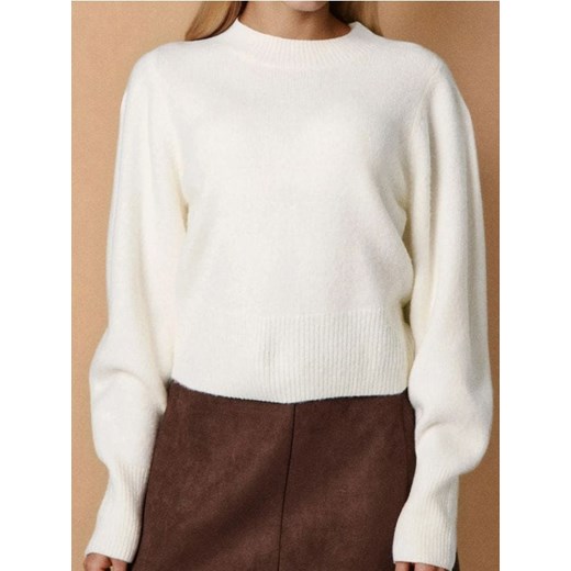 Sinsay - Sweter basic - kremowy ze sklepu Sinsay w kategorii Swetry damskie - zdjęcie 186665490
