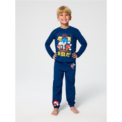 Sinsay - Piżama dwuczęściowa Sonic the Hedgehog - granatowy ze sklepu Sinsay w kategorii Piżamy dziecięce - zdjęcie 186665492