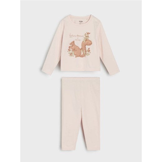 Sinsay - Piżama dwuczęściowa - różowy ze sklepu Sinsay w kategorii Piżamy dziecięce - zdjęcie 186665601