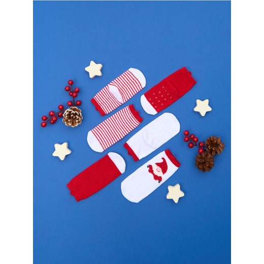 Sinsay - Skarpetki niemowlęce 3 pack - wielobarwny ze sklepu Sinsay w kategorii Skarpetki dziecięce - zdjęcie 186665793