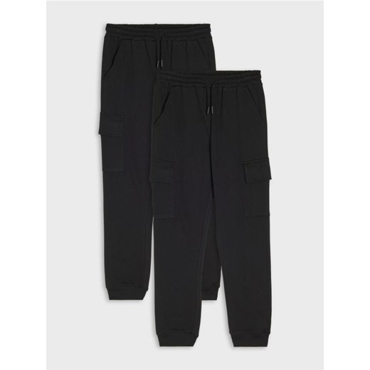 Sinsay - Dresowe spodnie 2 pack - czarny - id: 785AD-99X - marki Sinsay - 186665831 Sinsay - Dresowe spodnie 2 pack - czarny ze sklepu Sinsay w kategorii Spodnie dziewczęce - zdjęcie 186665831