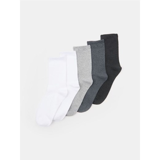 Sinsay - Skarpetki basic 5 pack - szary ze sklepu Sinsay w kategorii Skarpetki dziecięce - zdjęcie 186665842