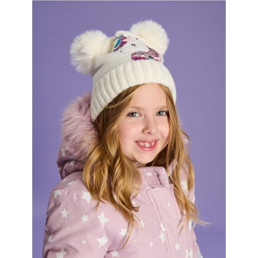 Sinsay - Czapka beanie z jednorożcem - kremowy ze sklepu Sinsay w kategorii Czapki dziecięce - zdjęcie 186665871