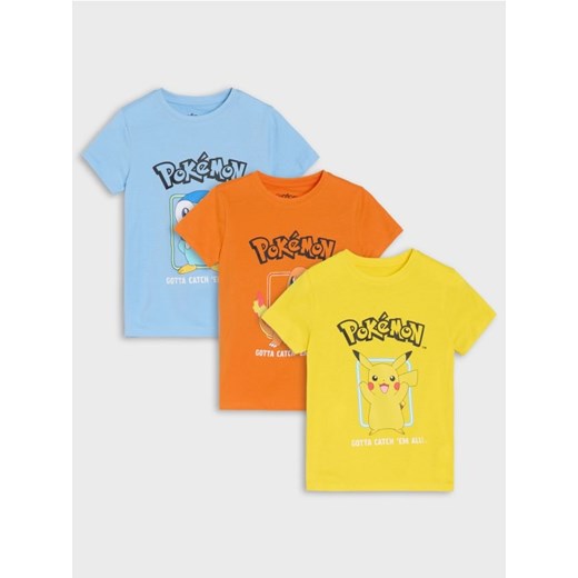 Sinsay - Koszulki 3 pack Pokémon - wielobarwny - id: 8996C-MLC - marki Sinsay - 186665910 Sinsay - Koszulki 3 pack Pokémon - wielobarwny ze sklepu Sinsay w kategorii T-shirty chłopięce - zdjęcie 186665910