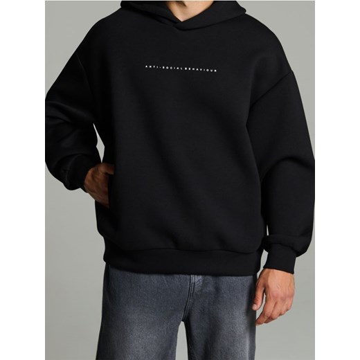 Sinsay - Bluza z kapturem - czarny ze sklepu Sinsay w kategorii Bluzy męskie - zdjęcie 186665930