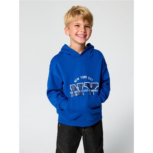 Sinsay - Bluza z kapturem - niebieski ze sklepu Sinsay w kategorii Bluzy chłopięce - zdjęcie 186665944
