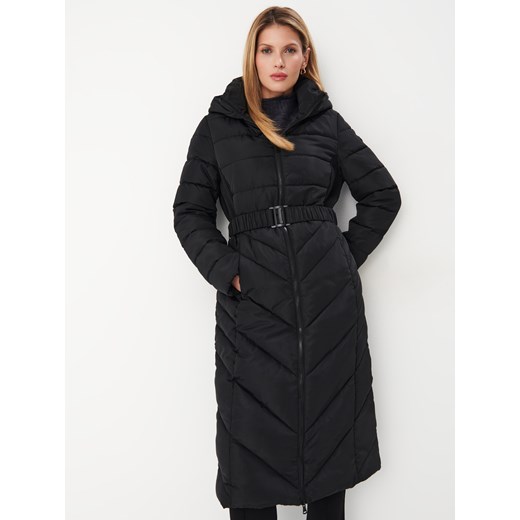 Mohito - Pikowany płaszcz - czarny ze sklepu Mohito w kategorii Płaszcze damskie - zdjęcie 186666000