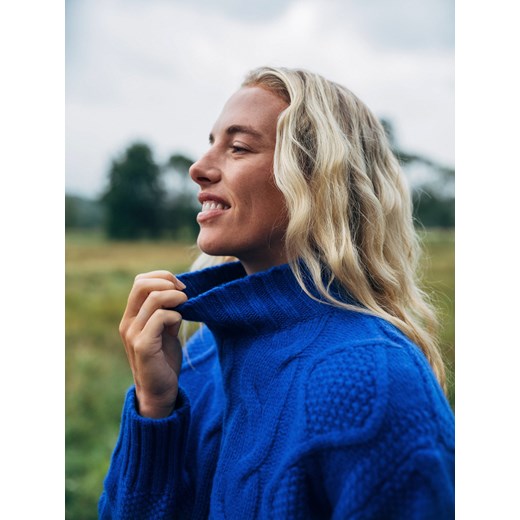 Reserved - Wełniany sweter - niebieski ze sklepu Reserved w kategorii Swetry damskie - zdjęcie 186666031