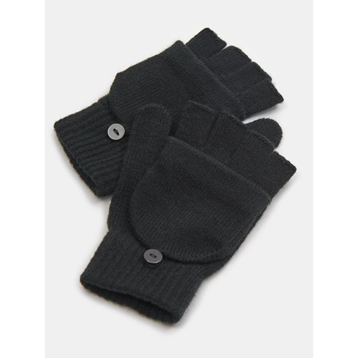 Sinsay - Rękawiczki mitenki - czarny Sinsay One Size Sinsay
