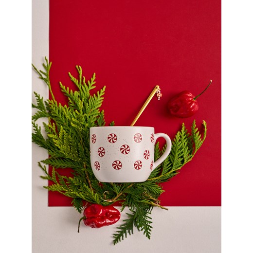 Sinsay - Kubek z motywem świątecznym - biały Sinsay One Size Sinsay