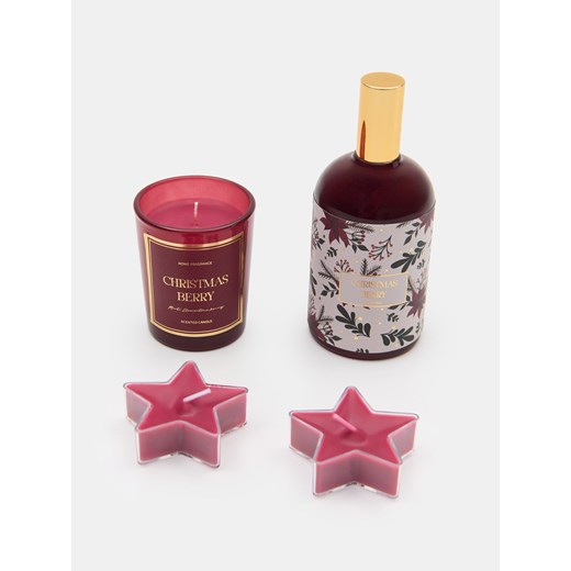 Sinsay - Zestaw prezentowy: świeczka i odświeżacz powietrza Cranberry - Sinsay One Size Sinsay