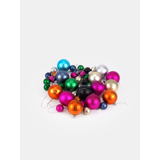 Sinsay - Bombki choinkowe 42 pack - wielobarwny Sinsay One Size Sinsay