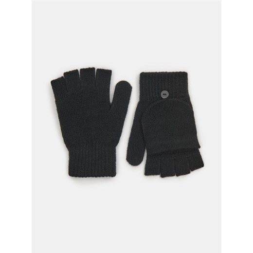 Sinsay - Rękawiczki mitenki - czarny ze sklepu Sinsay w kategorii Rękawiczki damskie - zdjęcie 186667631