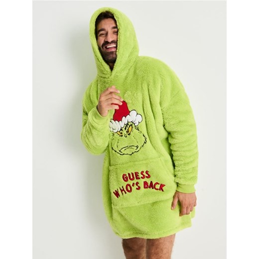 Sinsay - Snoodie z kapturem Grinch - zielony ze sklepu Sinsay w kategorii Piżamy męskie - zdjęcie 186669130