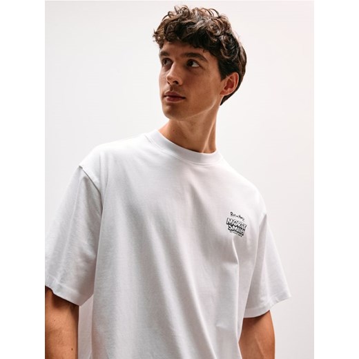 Sinsay - Koszulka z nadrukiem na plecach Rick & Morty - biały ze sklepu Sinsay w kategorii T-shirty męskie - zdjęcie 186669144