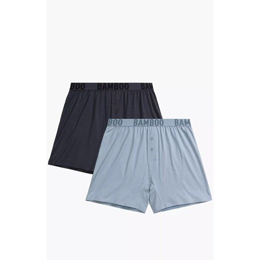 Atlantic 2-pack bokserki męskie luźne 2MBX-076-NIE/GRF, Kolor niebiesko-grafitowy, Rozmiar M, ATLANTIC ze sklepu Primodo w kategorii Majtki męskie - zdjęcie 186671140