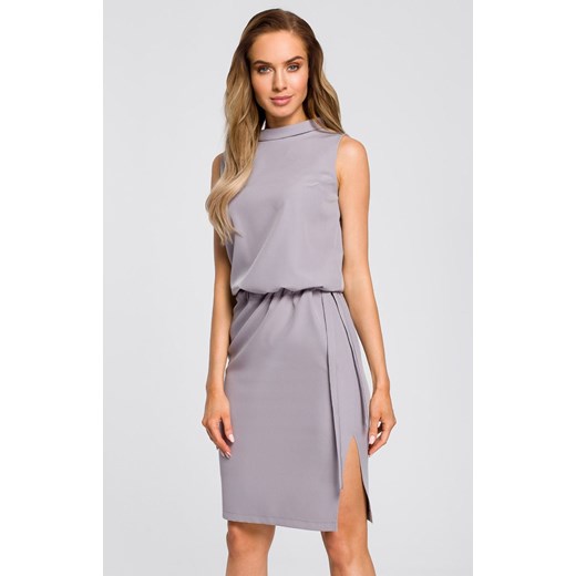 Sukienka M423, Kolor szary, Rozmiar S, MOE ze sklepu Intymna w kategorii Sukienki - zdjęcie 186671551