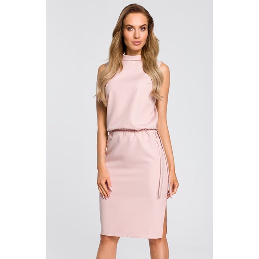 Sukienka M423, Kolor róż pudrowy, Rozmiar XL, MOE ze sklepu Intymna w kategorii Sukienki - zdjęcie 186671554