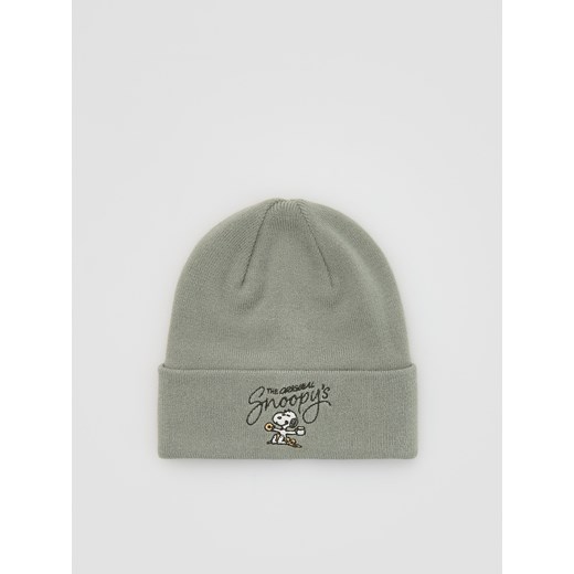 Reserved - Czapka SNOOPY - zielony ze sklepu Reserved w kategorii Czapki dziecięce - zdjęcie 186672863